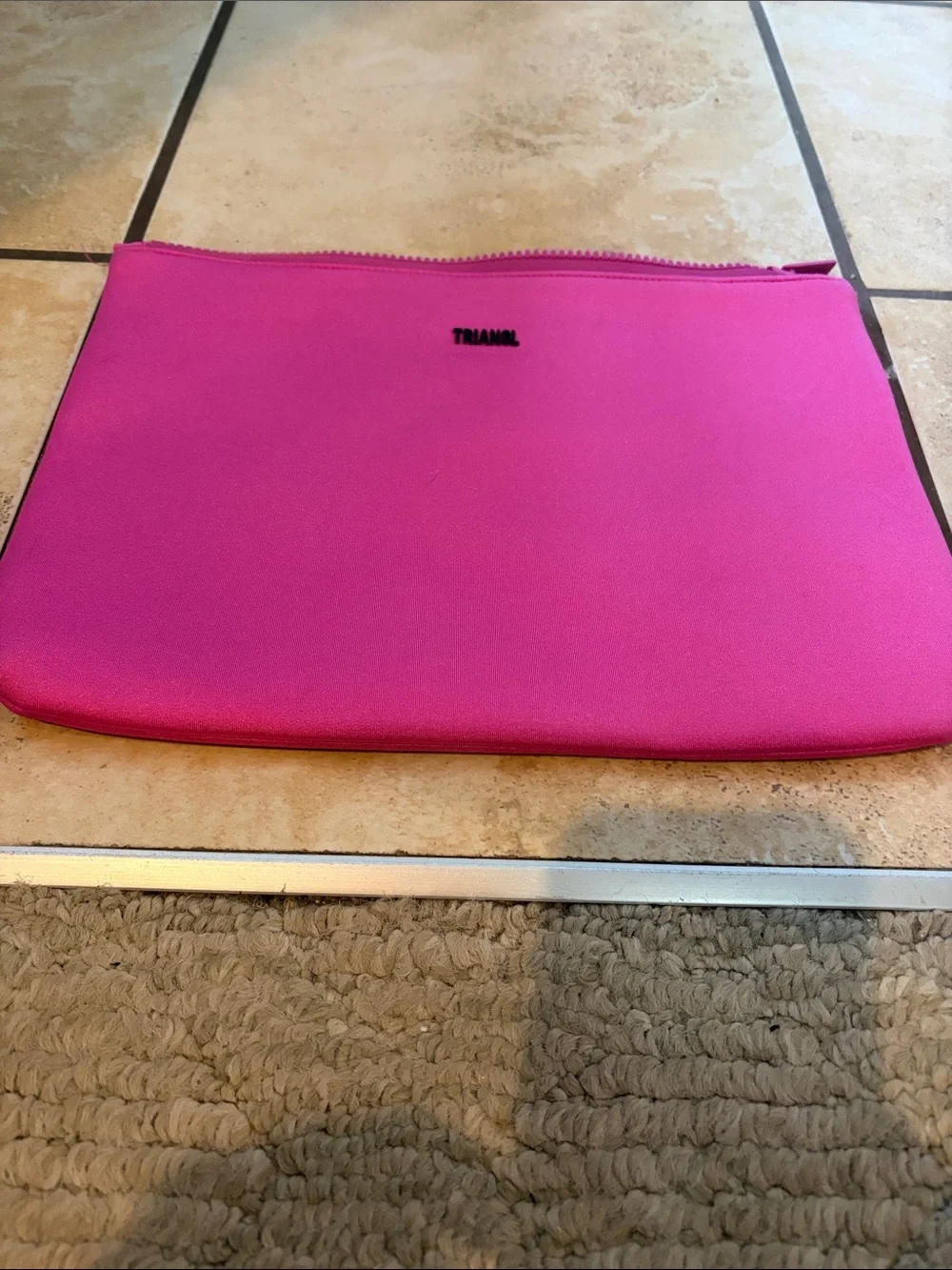 Triangl neoprene makeup bag